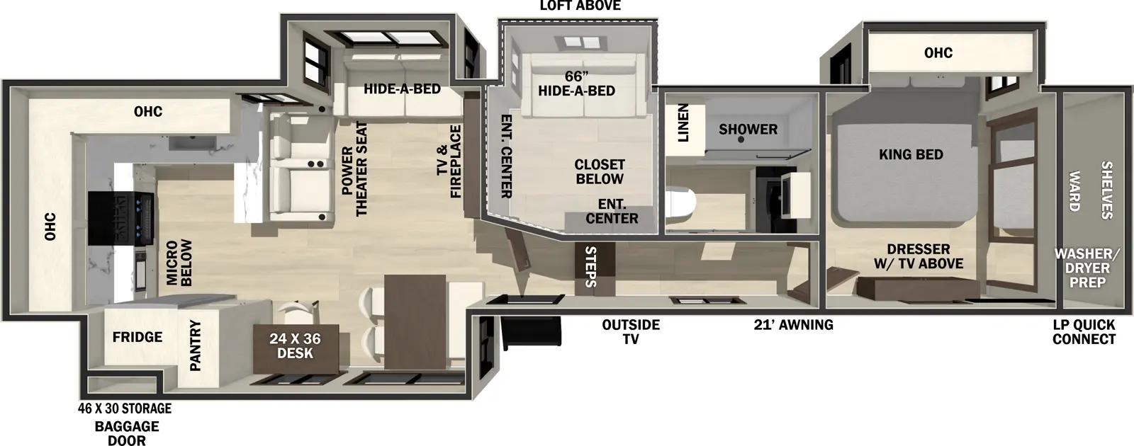 Cedar Creek 39RKB Floorplan